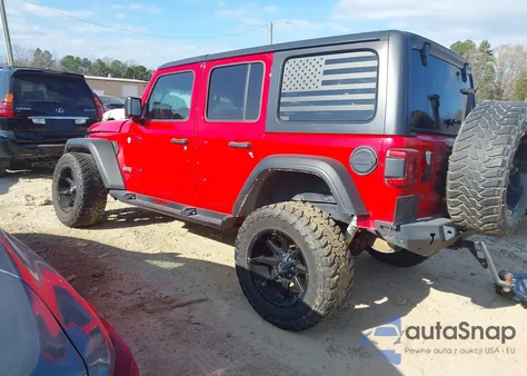 2018 Jeep Wrangler Unlimited Sport S 4X4 from USA, damaged, VIN 1C4HJXDG6JW108217